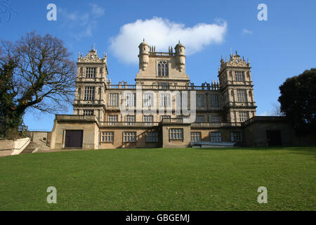 Wollaton Hall. Eine allgemeine Ansicht der Wollaton Hall in Nottingham. Stockfoto