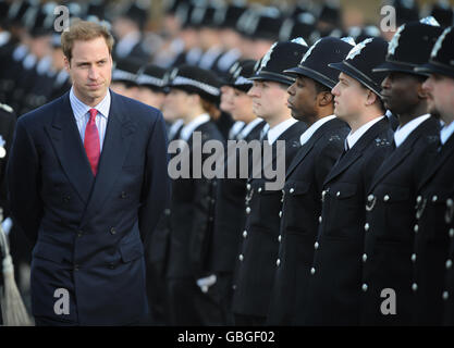 William Bewertungen Polizei Parade vorbei Stockfoto