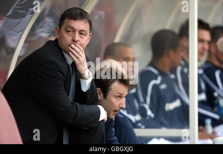 Fußball - Coca-Cola Football League Championship - Nottingham Forest gegen Wolverhampton Wanderers - City Ground. Billy Davies, Manager von Nottingham Forest Stockfoto