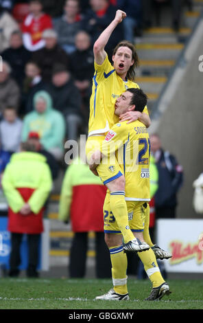 Fußball - Coca-Cola Football League One - Crewe Alexandra gegen Leeds United – Gresty Road Stockfoto