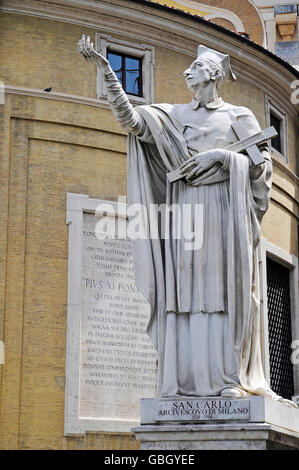 San Carlo, Denkmal, Kirche, San Carlo al Corso, Piazza Augusto Imperatore, quadratisch, Rom, Latium, Italien Stockfoto