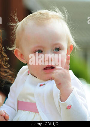 Meningitis-Mädchen "fehldiagnostiziert mit einem Splitter" Stockfoto