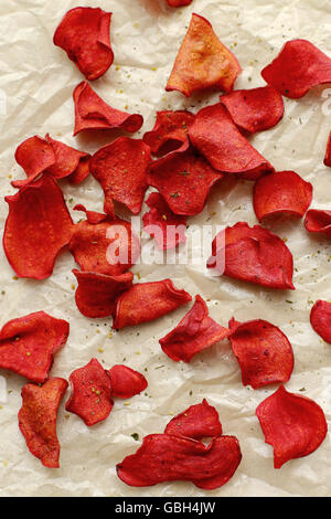 Rote chips Stockfoto