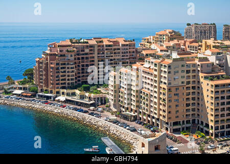 Fontvieille-Hafen-Monaco Stockfoto