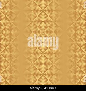 Nahtloses Art déco-Muster mit Goldgradient Stock Vektor