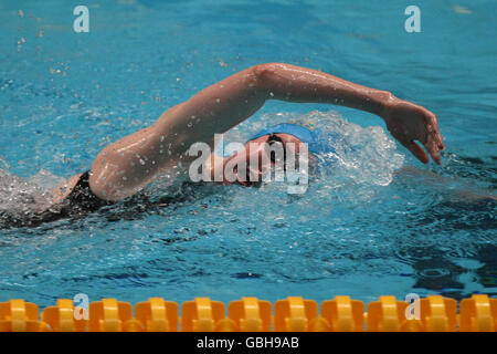 Garioch's Hannah Miley konkurriert bei den Women's Open 400m im Bei den British Gas Swimming Championships 2009 Stockfoto