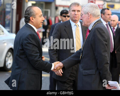 Präsident von Mexiko Staatsbesuch Stockfoto