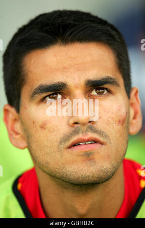 Fußball - UEFA-Europameisterschaft 2004 - Gruppe A - Spanien - Russland. Juanito Gutierrez, Spanien Stockfoto