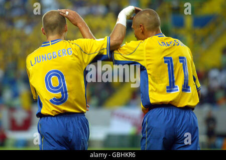 Fußball - Europameisterschaft 2004 - Gruppe C - Schweden / Bulgarien Stockfoto