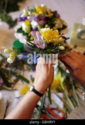 Der königliche Blumenstrauß-maker Stockfoto