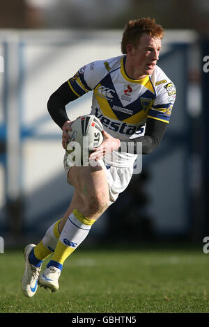 Rugby League - Engage Super League - Warrington Wolves gegen Leeds Rhinos - Halliwell Jones Stadium. Chris Riley, Warrington Wolves Stockfoto