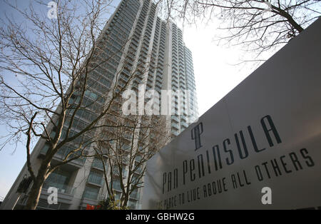 Pan-Halbinsel Entwicklung Lager Stockfoto