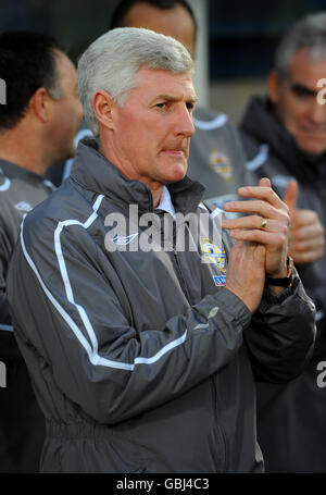 Fußball - FIFA Fußball-Weltmeisterschaft 2010 - Qualifikationsrunde - Gruppe 3 - Nordirland - Slowenien - Windsor Park. Nigel Worthington, Manager in Nordirland Stockfoto