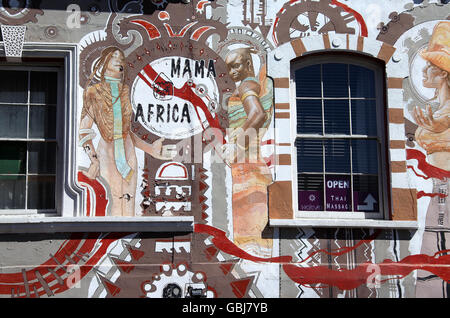 Mama Africa Restaurant Long Street in Kapstadt Stockfoto