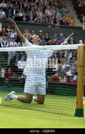 Tennis - Wimbledon 2004 - erste Runde - Goran Ivanisevic V Mikhail Youzhny Stockfoto