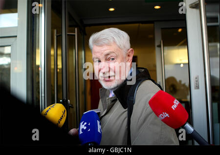 Gewerkschaften Gespräche, Streik abzuwenden Stockfoto