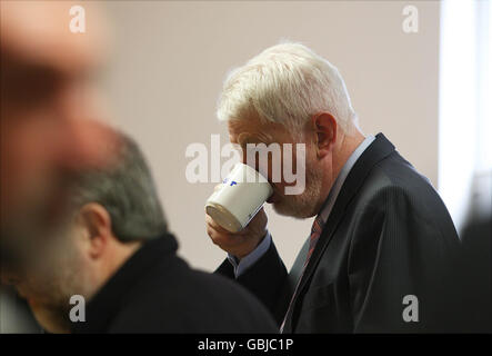 Gewerkschaften Gespräche, Streik abzuwenden Stockfoto