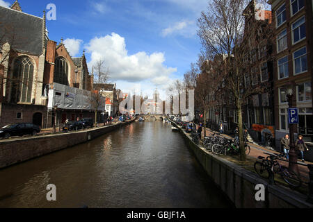 Reiseaussichten, Amsterdam. Eine allgemeine Ansicht von Amsterdam Stockfoto