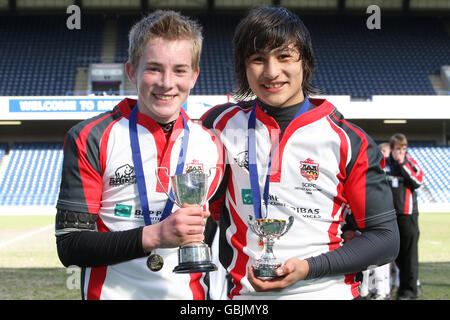 Murrayfield Rugby-Union - nationale Midi-Cup-Finale- Stockfoto