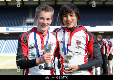 Murrayfield Rugby-Union - nationale Midi-Cup-Finale- Stockfoto