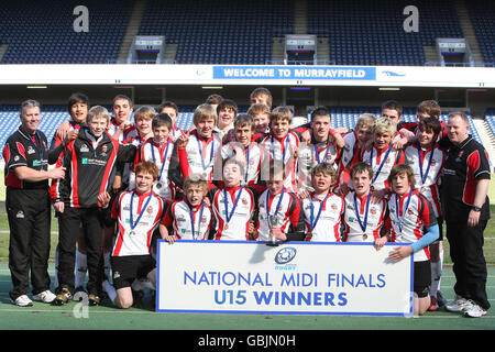 Murrayfield Rugby-Union - nationale Midi-Cup-Finale- Stockfoto