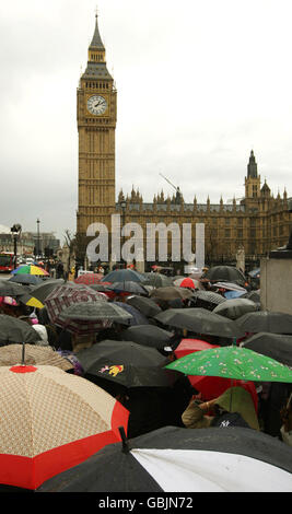 Tamilen Protest in London Stockfoto