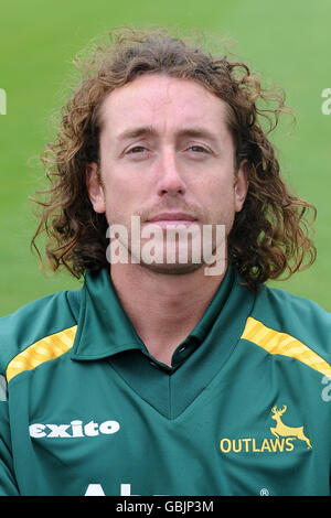 Cricket - Nottinghamshire Photocall 2009 - Trent Bridge. Ryan Sidebottom, Nottinghamshire (Tageskit) Stockfoto