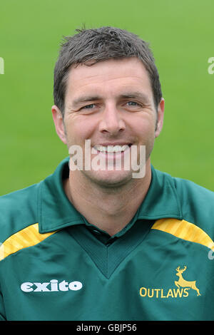 Cricket - Nottinghamshire Photocall 2009 - Trent Bridge. Paul Franks, Nottinghamshire (Tageskit) Stockfoto