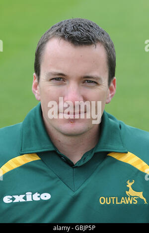 Cricket - Nottinghamshire Photocall 2009 - Trent Bridge. Matt Wood, Nottinghamshire (Tageskit) Stockfoto