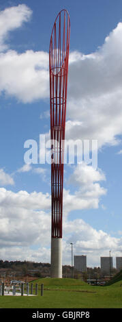 Der Aspire Tower am Jubille Campus, Nottingham University, ist Großbritanniens größtes freistehendes Kunstwerk Stockfoto