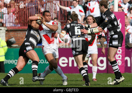 Rugby League - engage Super League - St Helens V Hull FC - Knowsley Straße Stockfoto