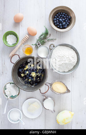 Pfannkuchen Rezept Joghurt Stockfoto