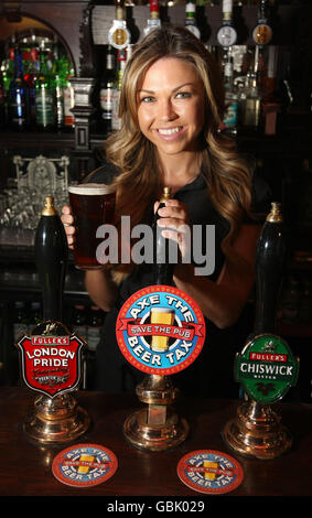 Adele Silva tritt der British Beer and Pub Association Stockfoto