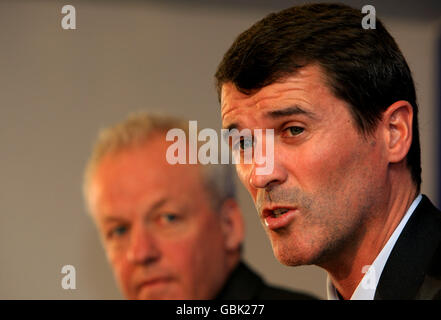 Manager Roy Keane während der Pressekonferenz in der Portman Road Stockfoto