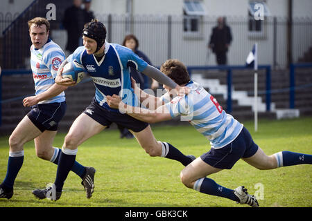 Rugby-Union - Scottish Rugby Union - sie Cup Halbfinale - Edinburgh Academical Heriot V - Goldenacre Stockfoto