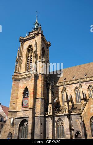 Stiftskirche Sankt-Martinskirche, Colmar, Elsass, Frankreich Stockfoto