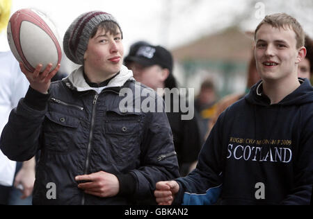 Rugby-Union - Magners League - Edinburgh Rugby V Leinster - Murrayfield Stockfoto