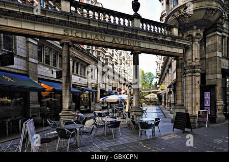 Sizilianische Avenue in den Morgen, London, England, Vereinigtes Königreich, Europa Stockfoto