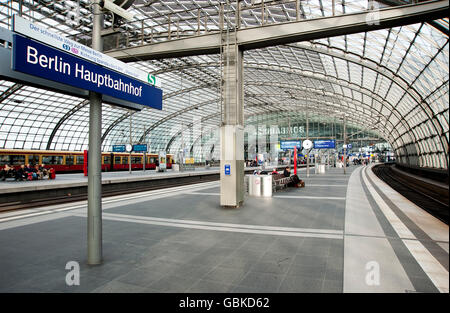 Hauptbahnhof, Berlin Stockfoto