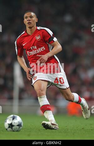 Fußball - UEFA Champions League - Viertelfinale - zweite Etappe - Arsenal gegen Villarreal - Emirates Stadium. Kieran Gibbs, Arsenal Stockfoto