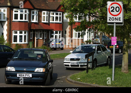 Großbritanniens Straße Sicherheit Vorschläge Stockfoto