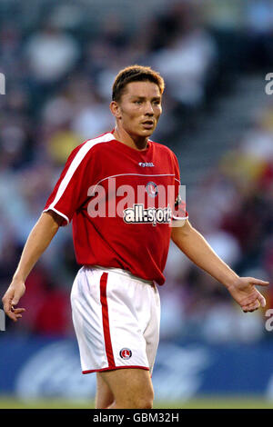 Fußball - freundlich - Gillingham V Charlton Athletic Stockfoto