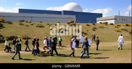 Atom-protest Stockfoto