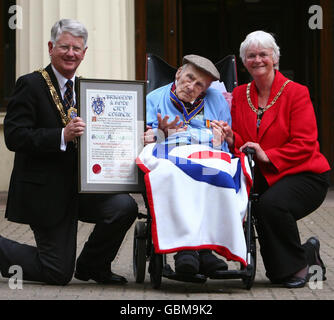 Henry Allingham gemacht Honorary Freeman Stockfoto