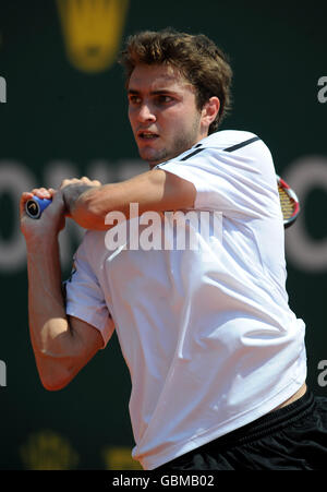 Tennis - ATP World Tour Masters - Monte-Carlo. Der französische Gilles Simon Stockfoto