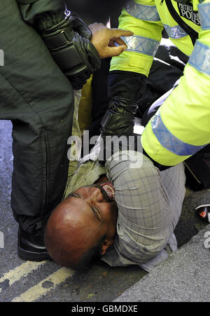 Tamilen Protest in London Stockfoto