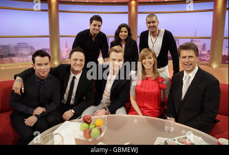 Boyzone Besuch GMTV Stockfoto