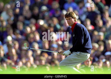 RYDER CUP GOLF. PAUL AZINGER (USA) 1993 RYDER CUP AM GLOCKENTURM. Stockfoto