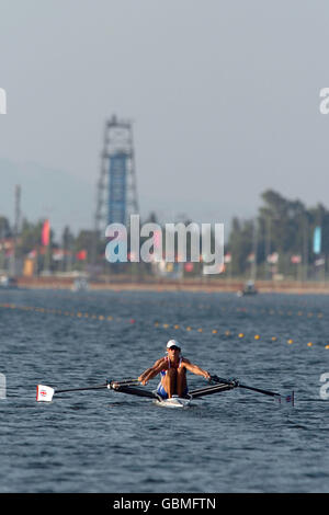 Rudern - Olympische Spiele Athen 2004 - Hitze Frauen Doppelzweier - drei Stockfoto