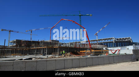 Reisen Sie Lager - El Estadio Cornella El Prat Stadion - Barcelona Stockfoto